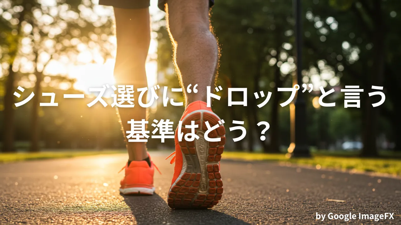 シューズ選びにドロップと言う基準はいかが？